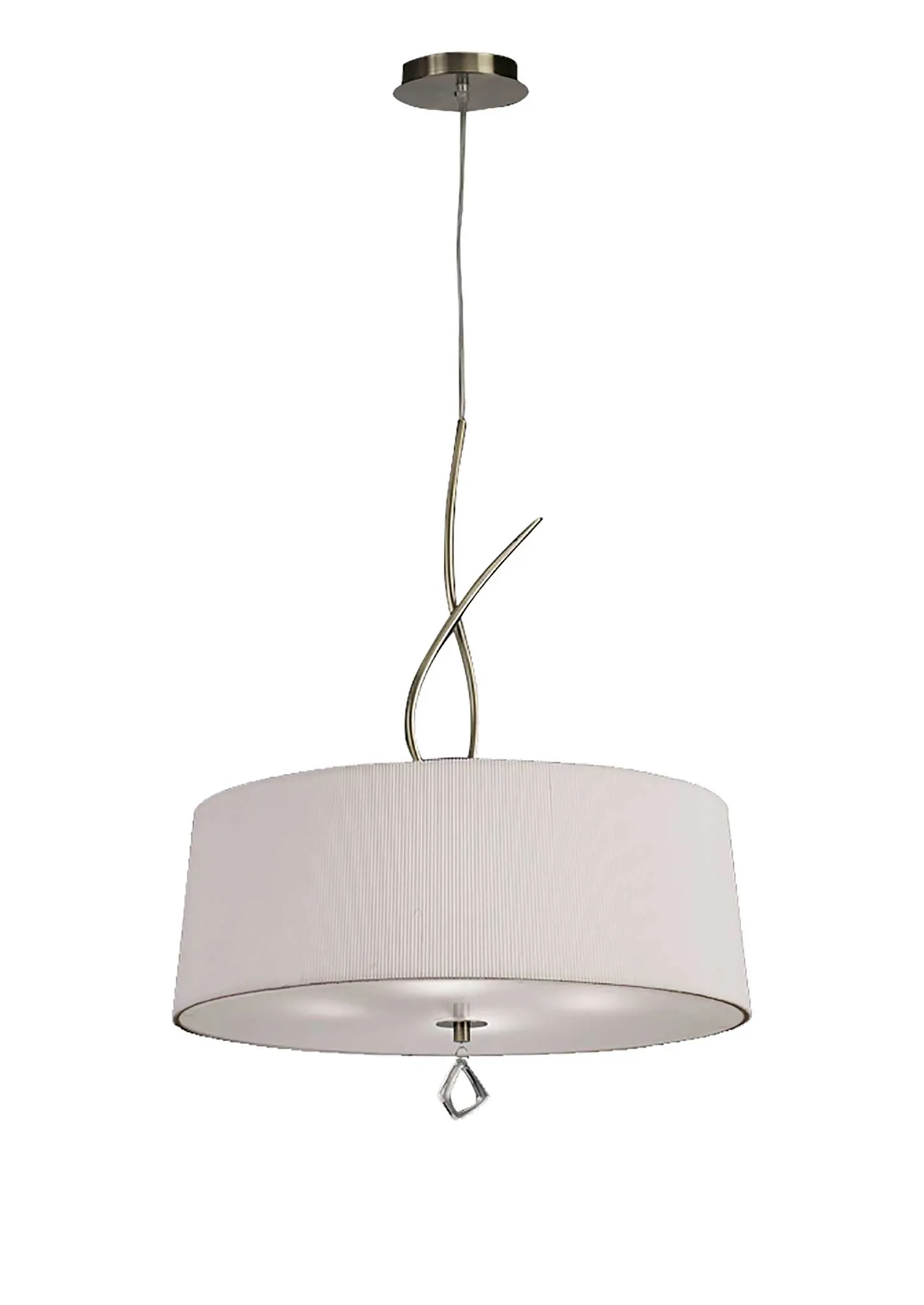 Mara Antique Brass-Ivory White Ceiling Lights Mantra Single Pendant Mara Antique Brass-Ivory White Ceiling Lights Mantra Single Pendant